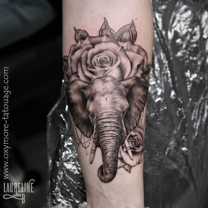 tatouage réaliste, tatoueur réaliste, réalisme 95 laureline b tattoo
